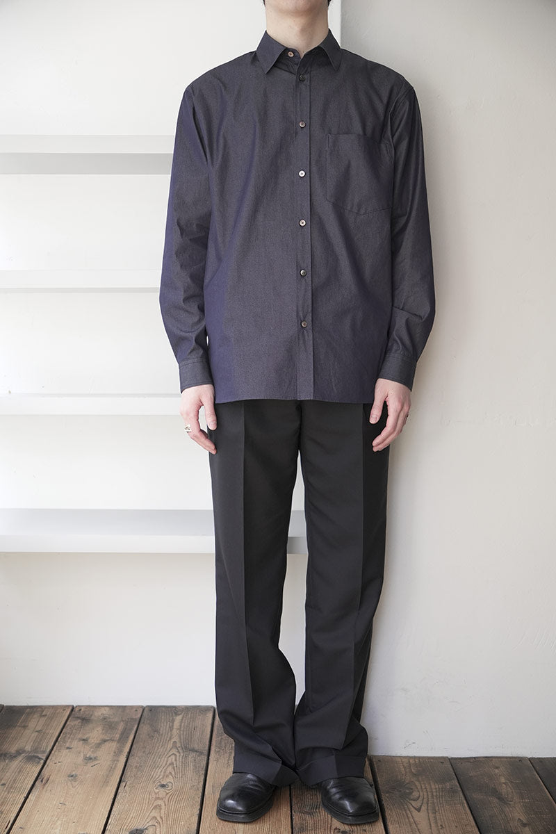 CLASSIC SHIRT ALBIATE INDIGO SHIRTING / INDIGO [Kobe Store]