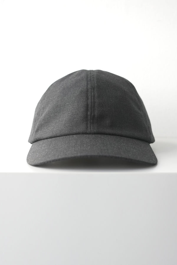 WASHABLE WOOL CAP / CHARCOAL