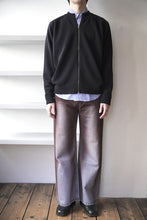画像をギャラリービューアに読み込む, ZIP CREW NECK CARDIGAN LAMS WOOL PALIN KNITTED / NAVY