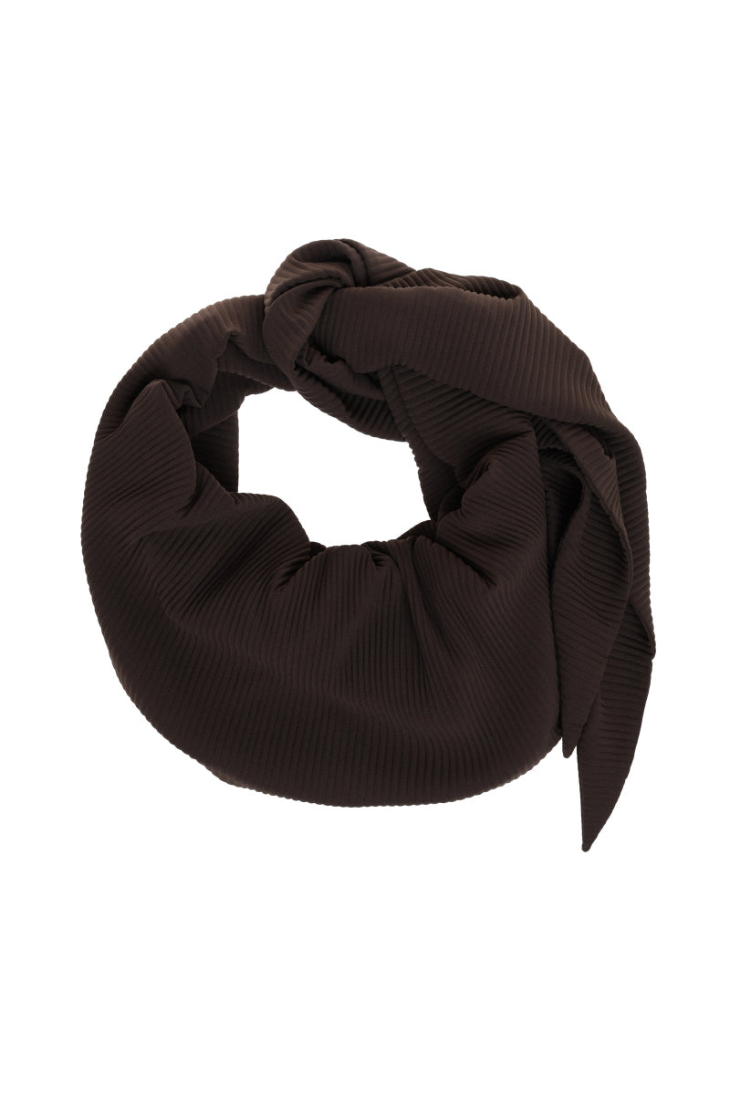 PLEATED ADJUSTABLE MULTI-FUNCTION HOBO BAG / COFFEE BROWN