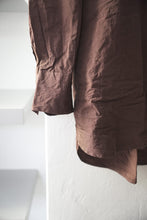 画像をギャラリービューアに読み込む, HAMNET SHIRT-PAPER COT /  BROWN
