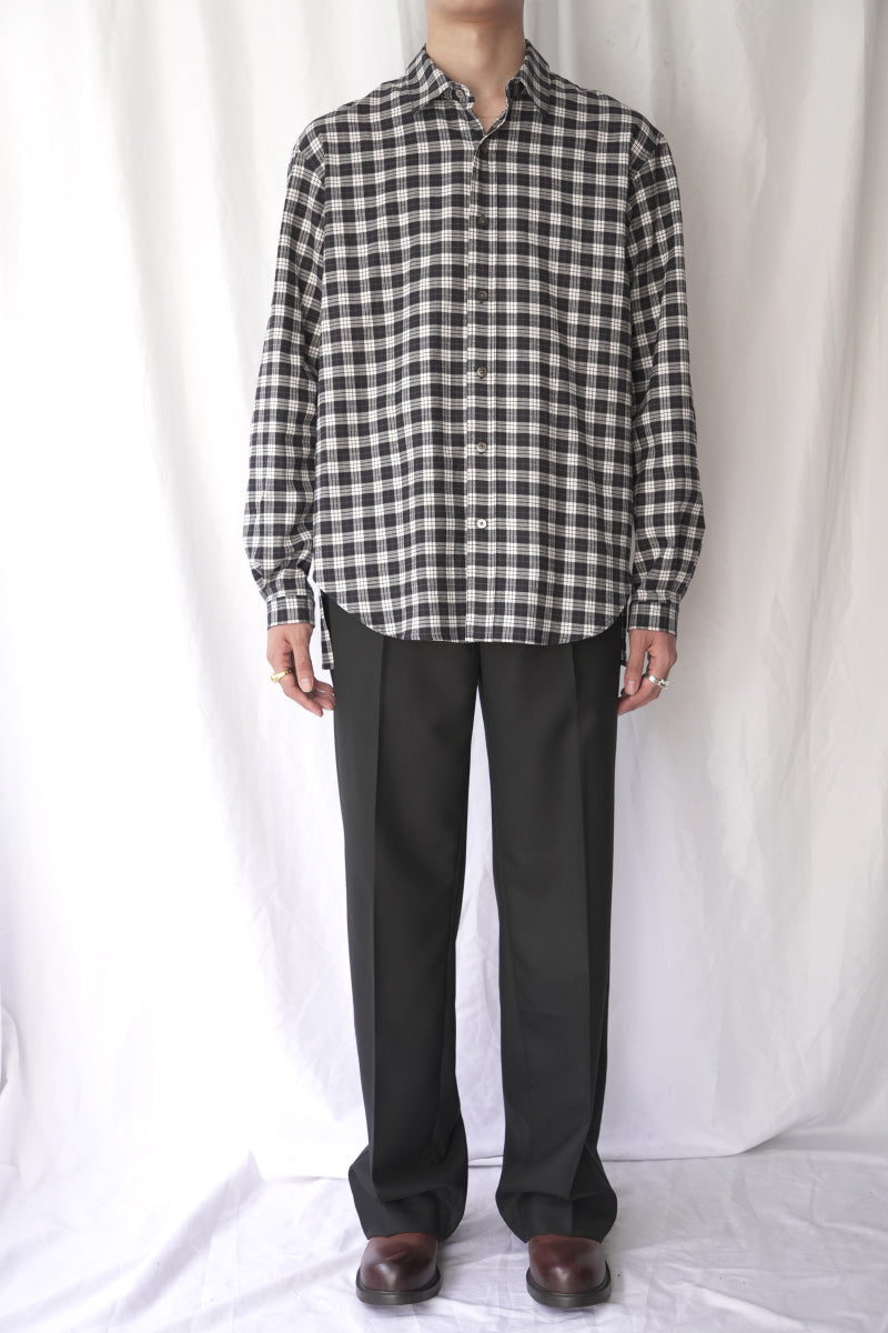 JEON TROUSER / FINE BLACK WOOL