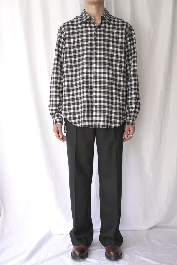 JEON TROUSER / FINE BLACK WOOL