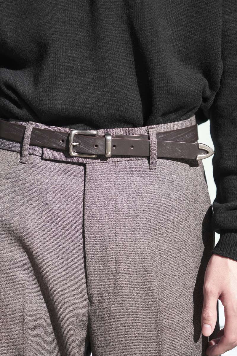 WESTERN BELT BRIDLE LEATHER / BROWN [神戸店]
