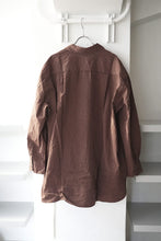 画像をギャラリービューアに読み込む, HAMNET SHIRT-PAPER COT /  BROWN