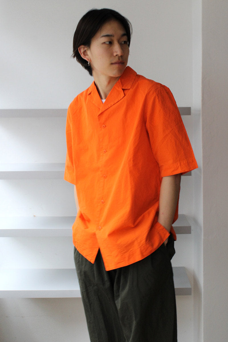 BOWLING SHIRT - PAPER COTTON / ORANGE [50%OFF]