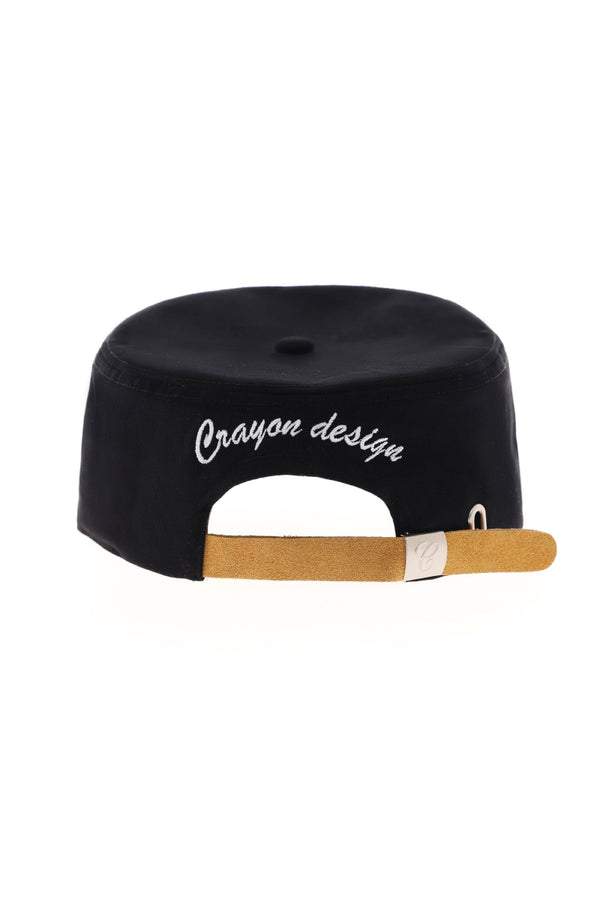 VINTAGE FLAT TOP CASUAL BASEBALL CAP / BLACK