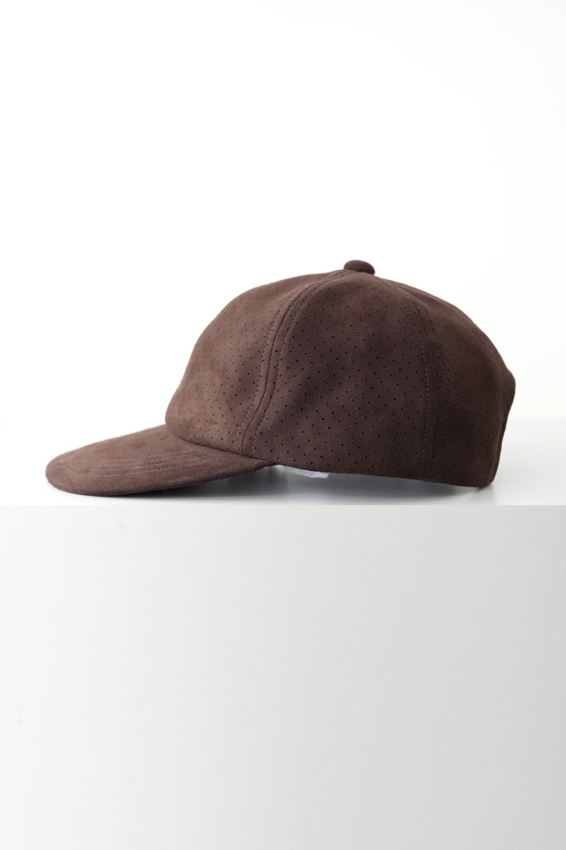 SHEEP SUEDE CAP / BLACK 