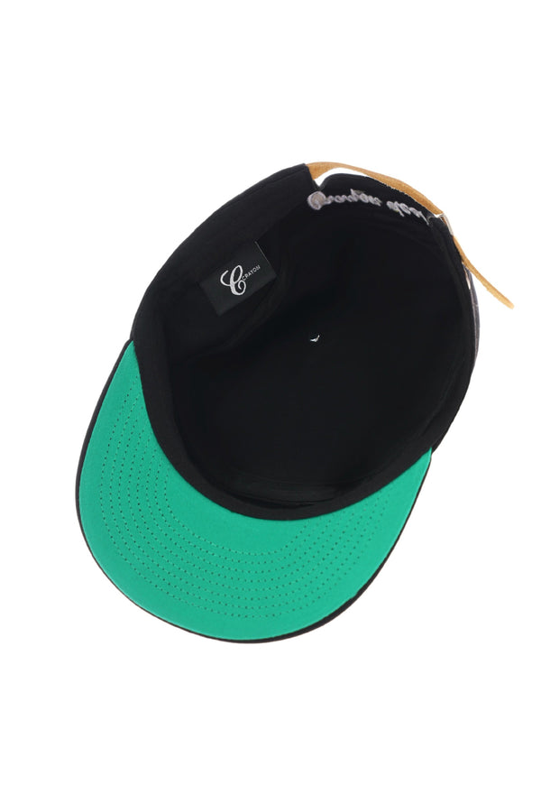 VINTAGE FLAT TOP CASUAL BASEBALL CAP / BLACK