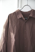 画像をギャラリービューアに読み込む, HAMNET SHIRT-PAPER COT /  BROWN