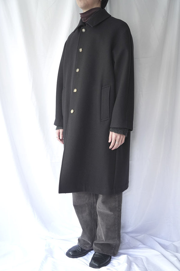 SPLIT RAGLAN MAC W/S/C MELTON / DK.BROWN  [神戸店]