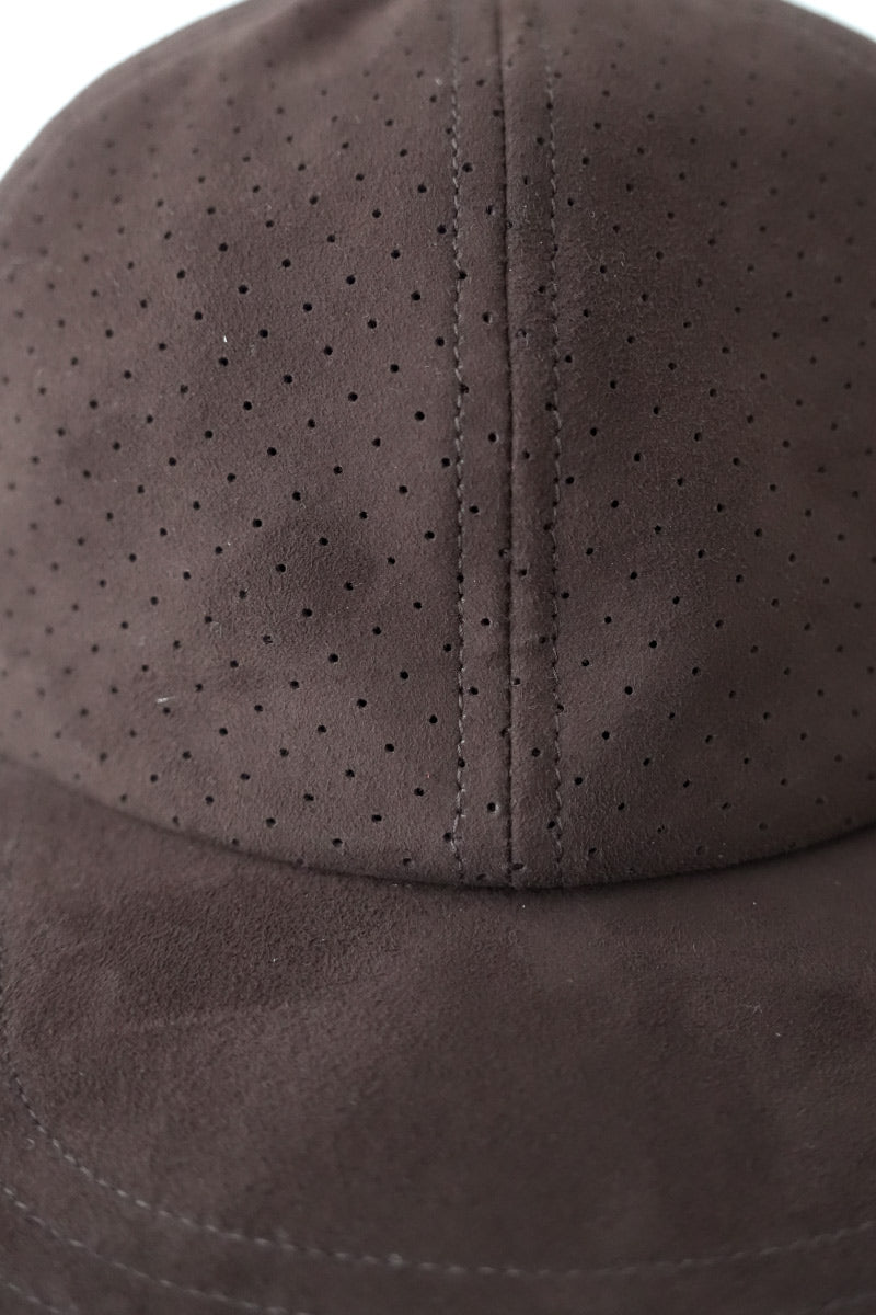 SHEEP SUEDE CAP / BLACK 