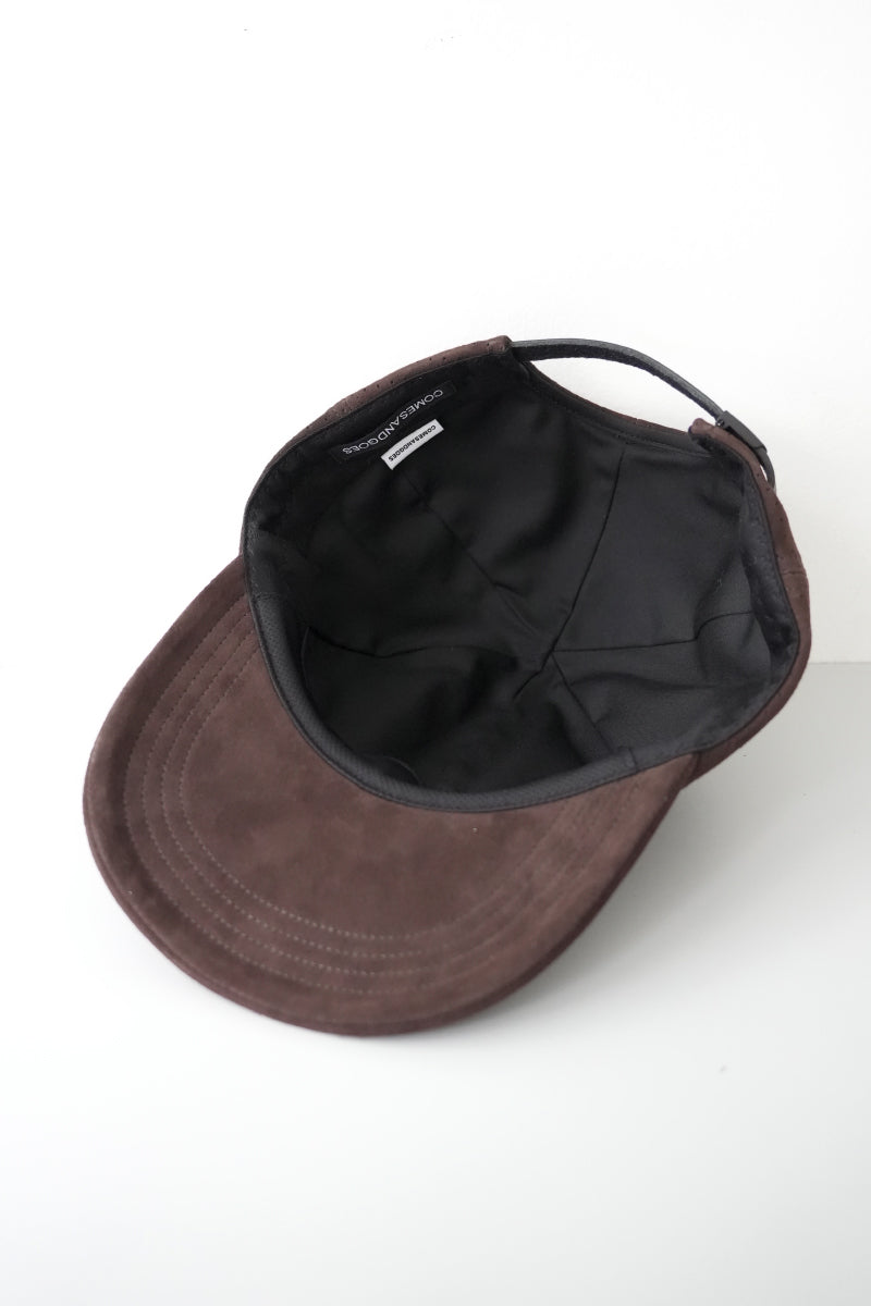 SHEEP SUEDE CAP / BLACK 