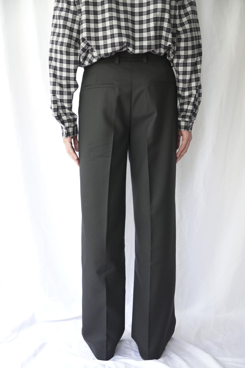 JEON TROUSER / FINE BLACK WOOL