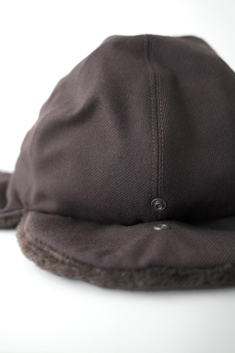 CLEAR TWILL EAR CAP1 / BLACK 