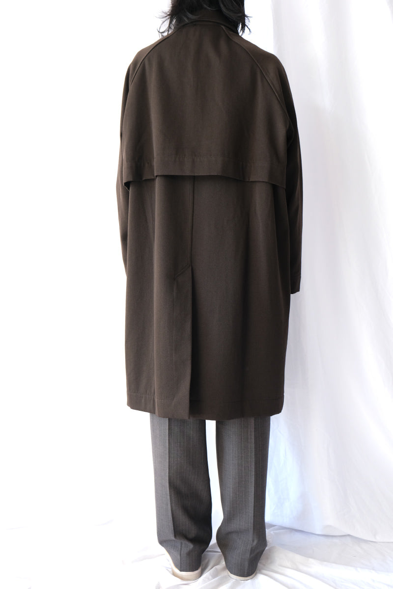 CARLYLE COAT - TWILL WOOL / BUNGA
