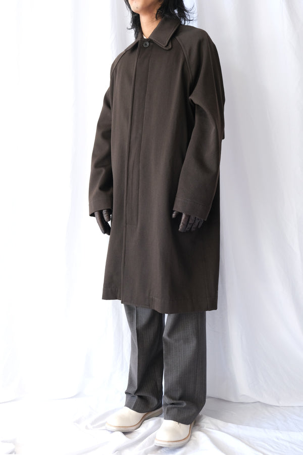 CARLYLE COAT - TWILL WOOL / BUNGA