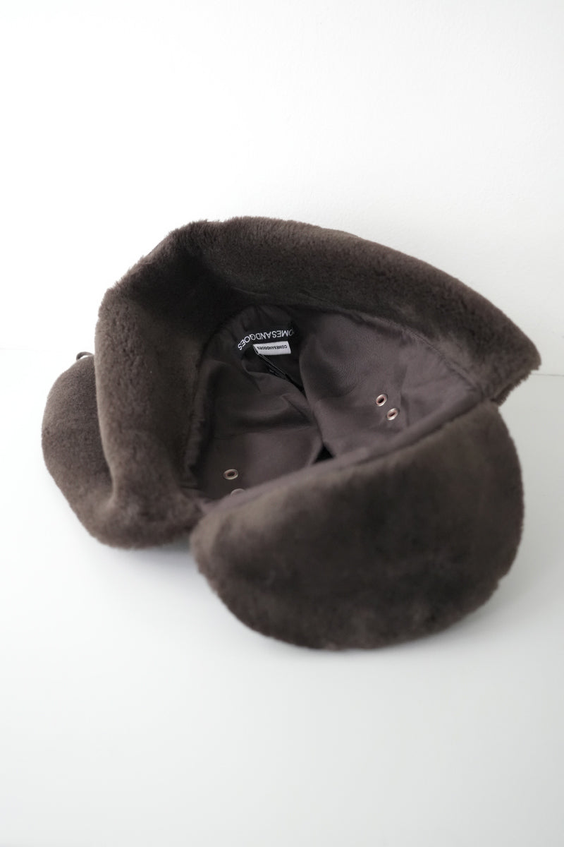 CLEAR TWILL EAR CAP1 / BLACK 
