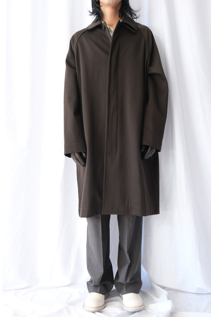 CARLYLE COAT - TWILL WOOL / BUNGA