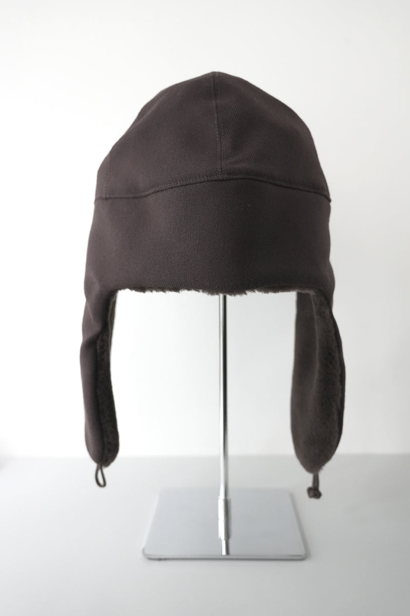 CLEAR TWILL EAR CAP1 / BLACK 