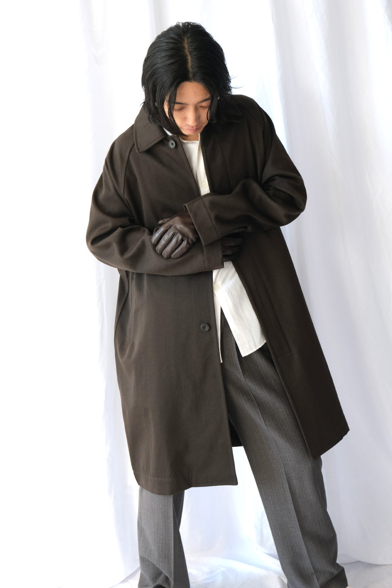 CARLYLE COAT - TWILL WOOL / BUNGA
