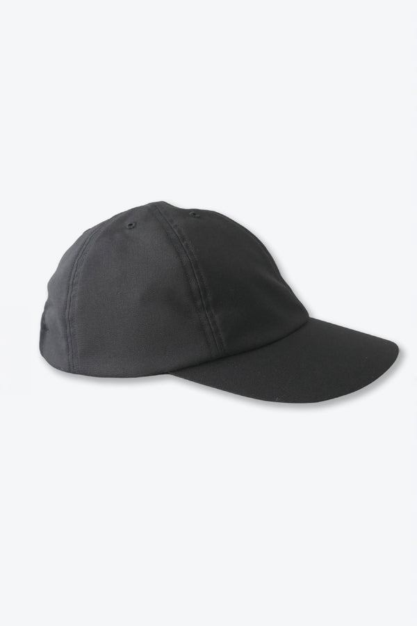 WASHABLE TWILL WIDE BRIM CAP / BLACK