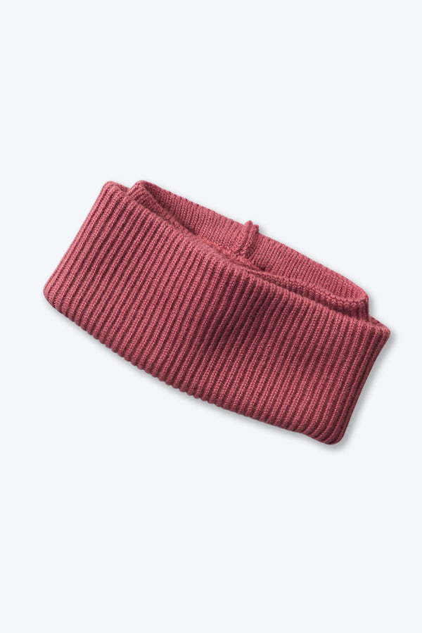 SILK FLAP HEADBAND / DARK PINK