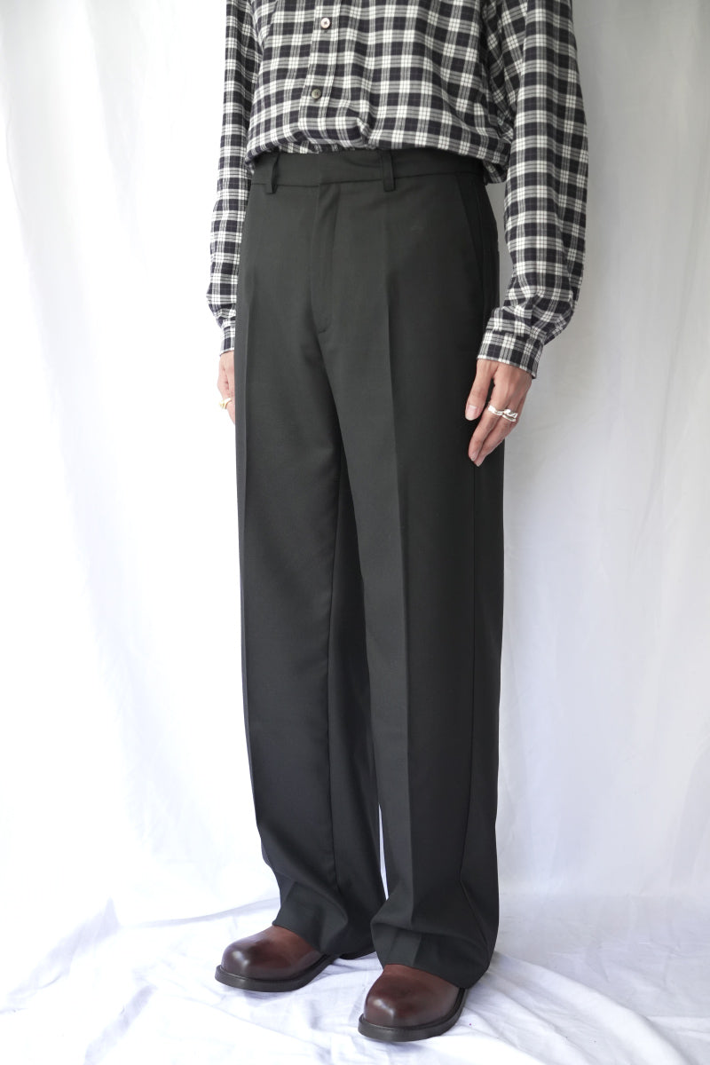 JEON TROUSER / FINE BLACK WOOL