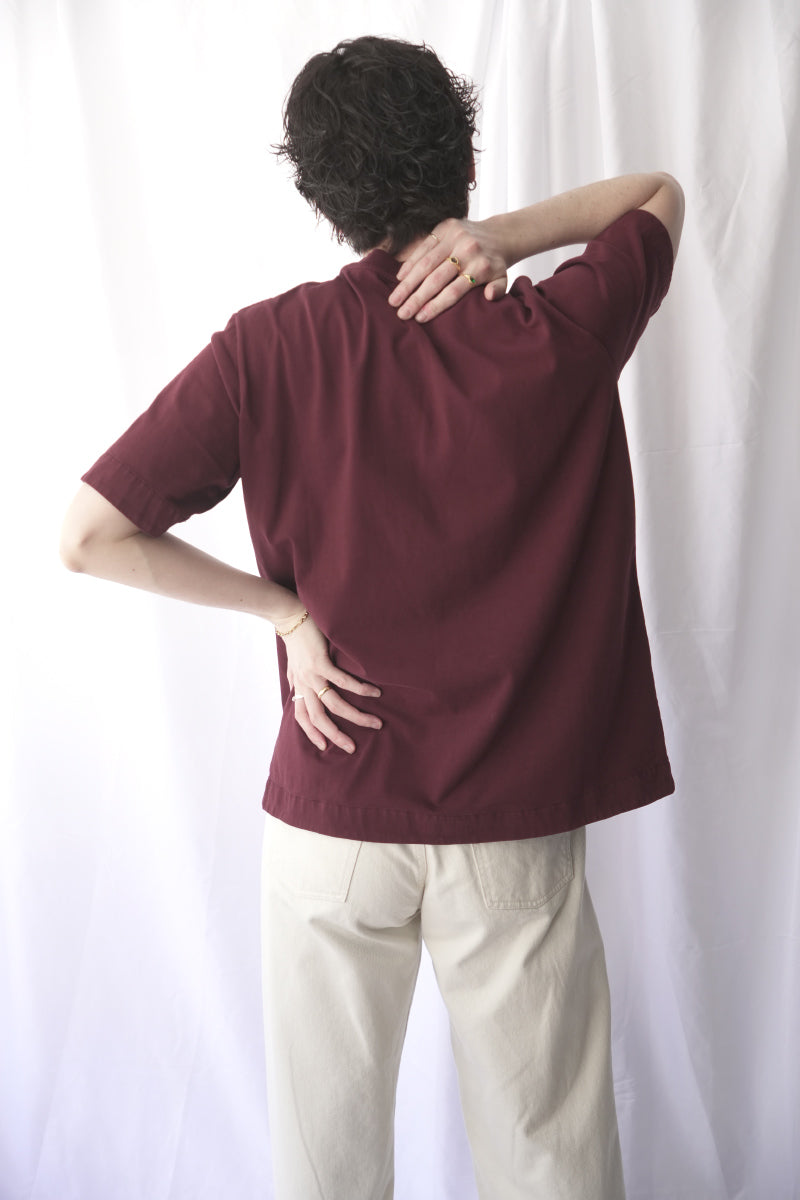 FELIX T-SHIRT-HEAVY JERSEY / WINE