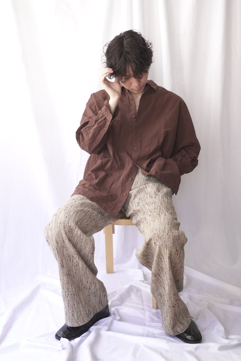 HAMNET SHIRT-PAPER COT / BROWN