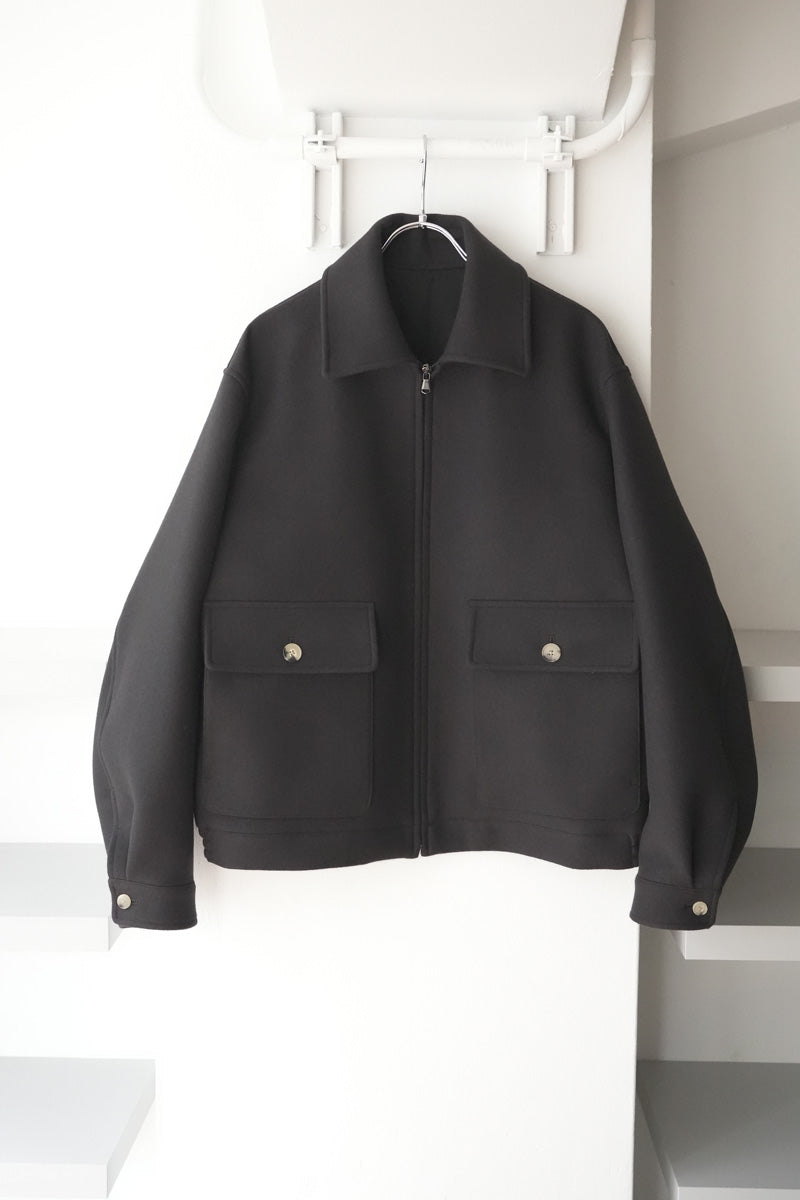 THE CLASIK | FLIGHT JACKET W/S/C MELTON / DK.BROWN ウールメルトン