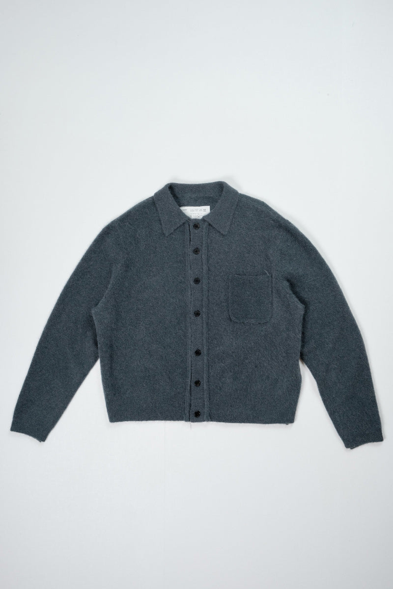 HAIRY CARDIGAN - ALPACA / GREY