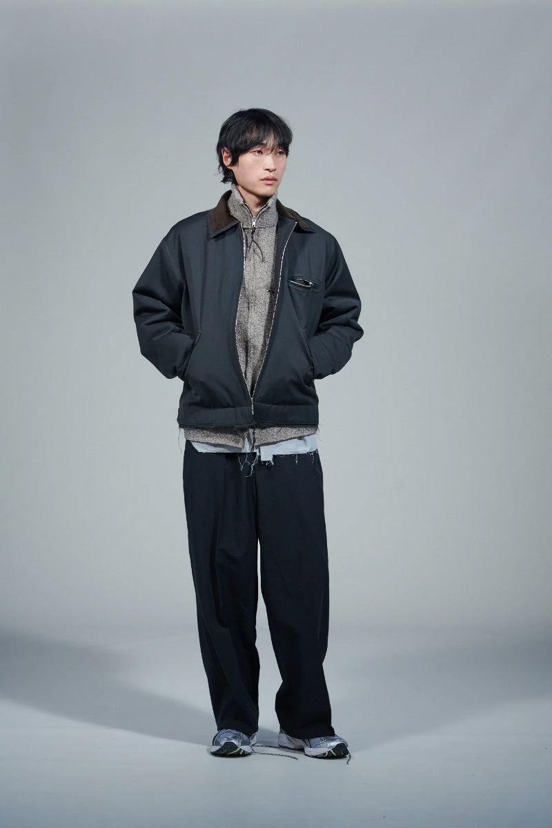 WORKER JACKET - WOOL TWILL / GREY