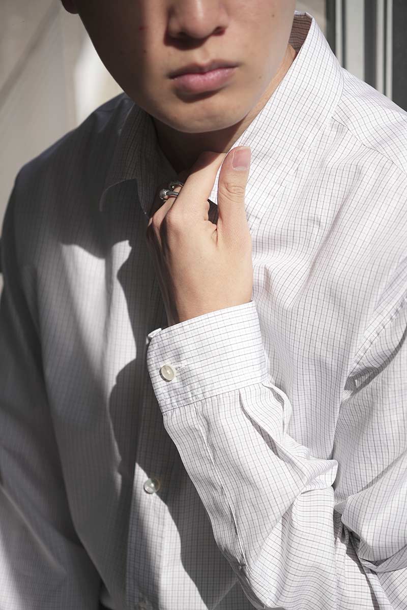 COMPACT SHIRT DJA 200/2 / 2TONE CHECK [고베점]