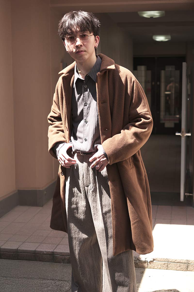 BIG BLOBBY COAT-KASPER / FUDGE