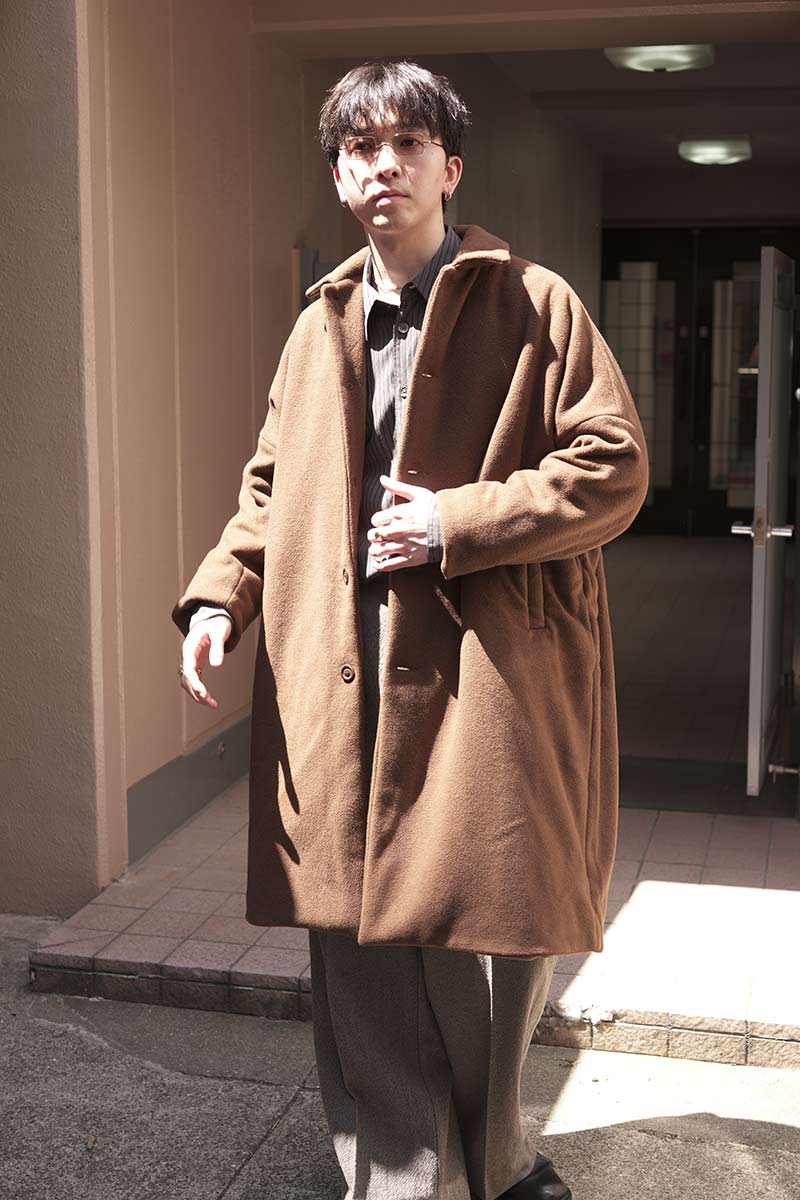 BIG BLOBBY COAT-KASPER / FUDGE