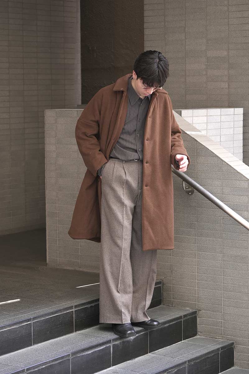 BIG BLOBBY COAT-KASPER / FUDGE