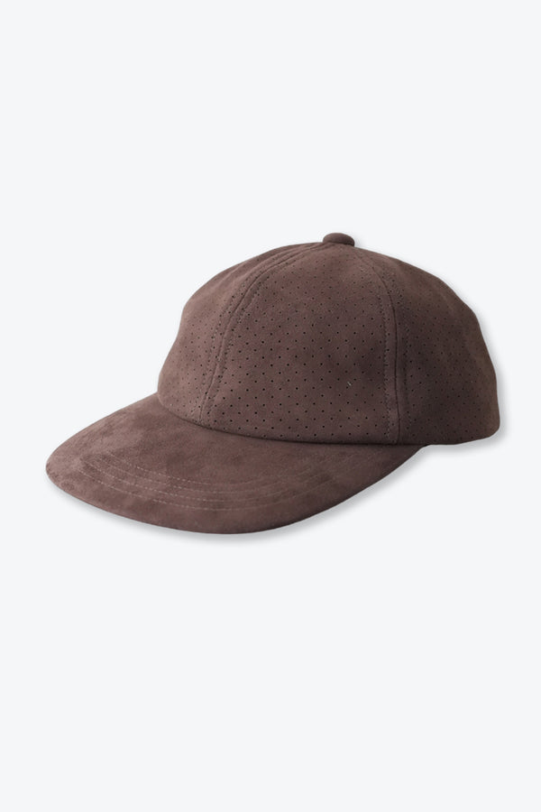 SHEEP SUEDE CAP / BLACK 
