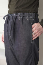 Load image into Gallery viewer, TIE ME UP PANT-DENIM L / INDIGO