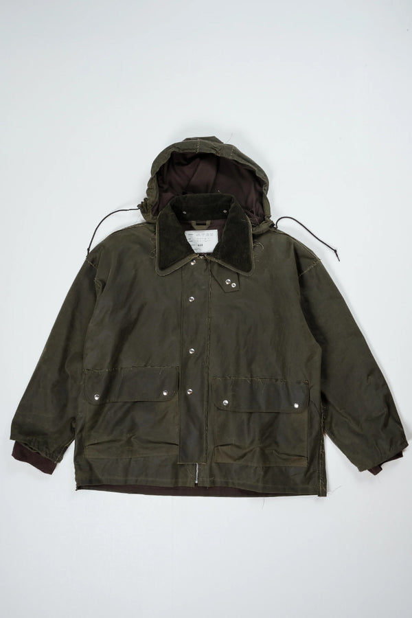 WAXED OUTDOOR JACKET - WAXED COTTON / GREEN