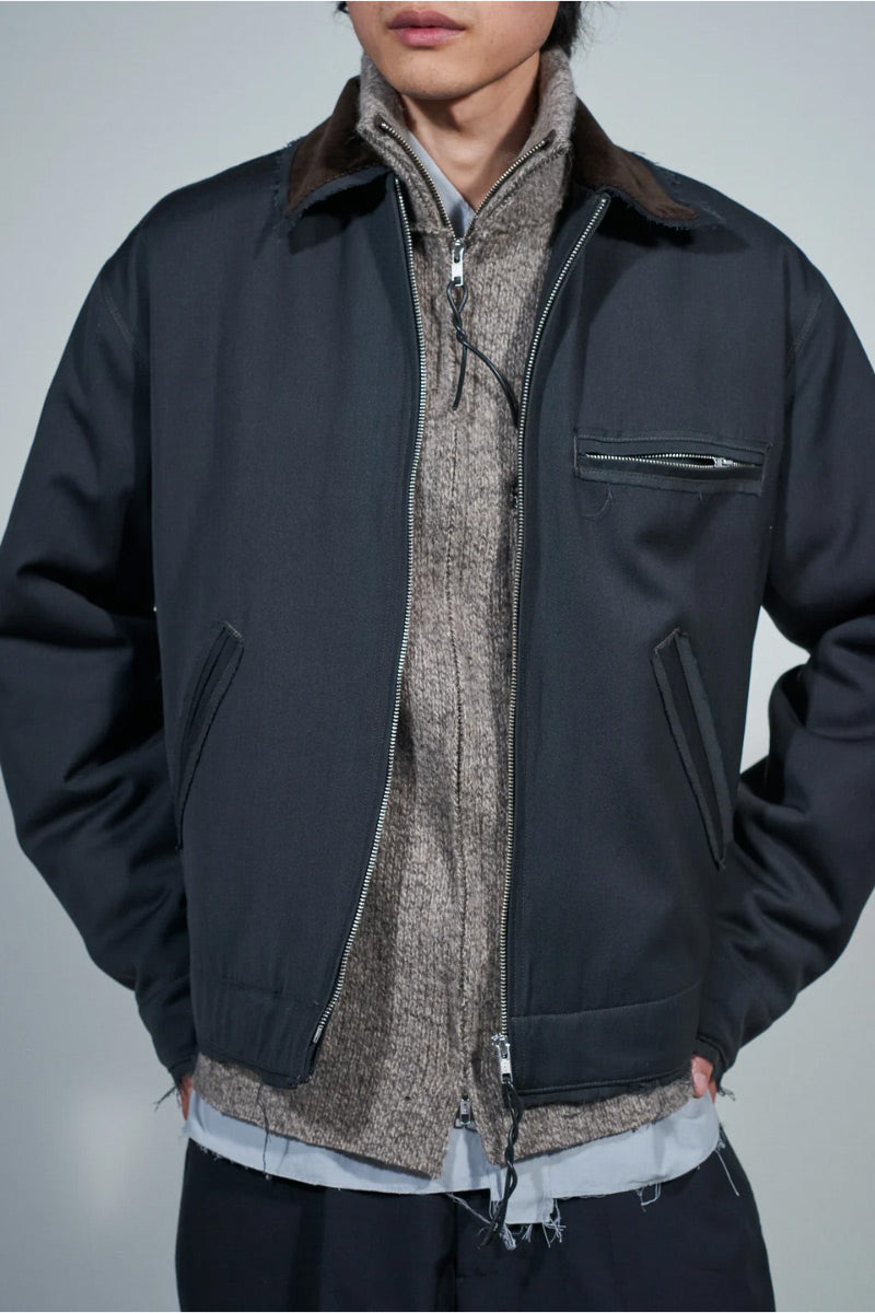 WORKER JACKET - WOOL TWILL / GREY