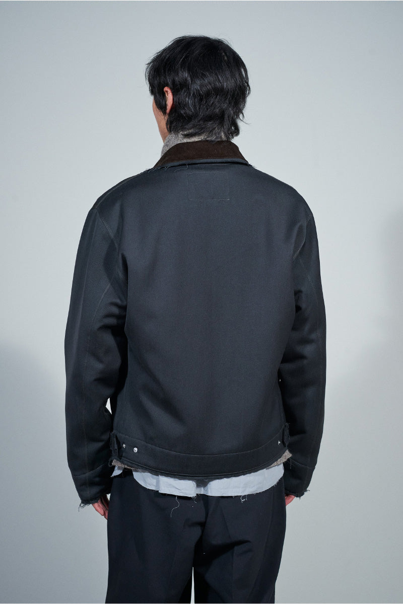 WORKER JACKET - WOOL TWILL / GREY