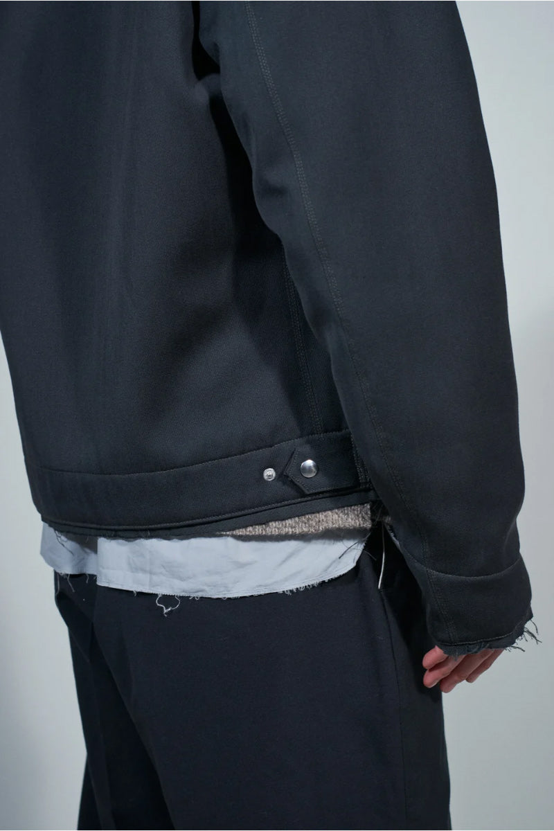 WORKER JACKET - WOOL TWILL / GREY