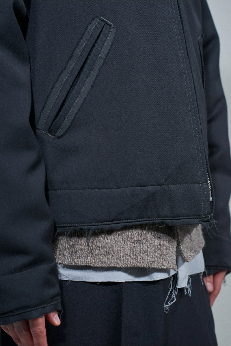 WORKER JACKET - WOOL TWILL / GREY