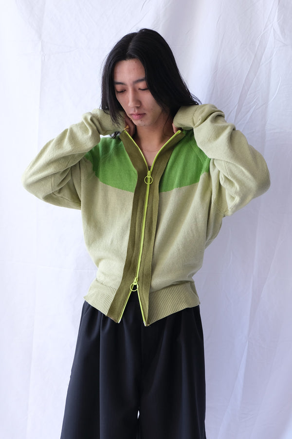 HALF MOON RACER ZIP-UP / GREEN