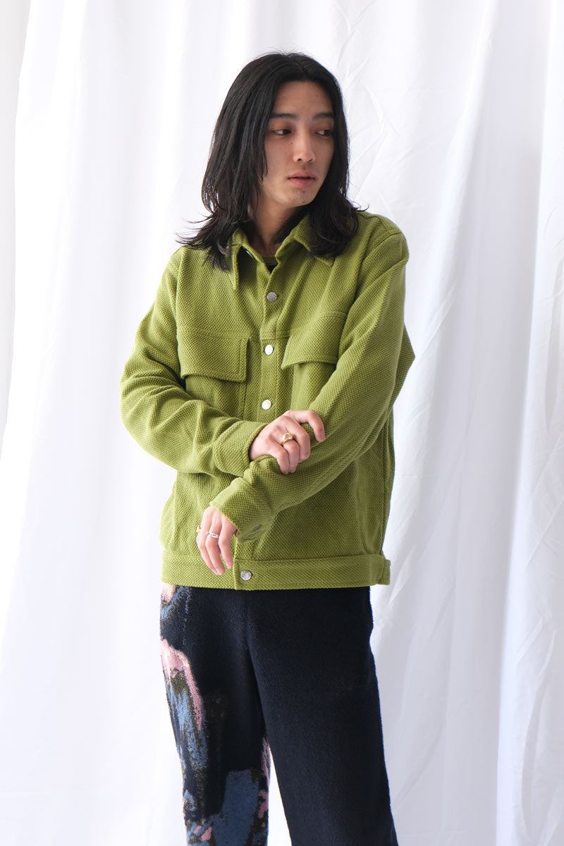 FORGE BUTTON JACKET / GRASS