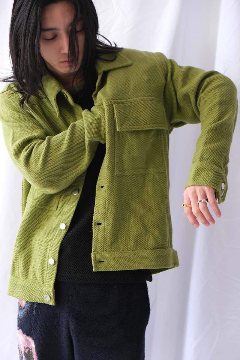 FORGE BUTTON JACKET / GRASS