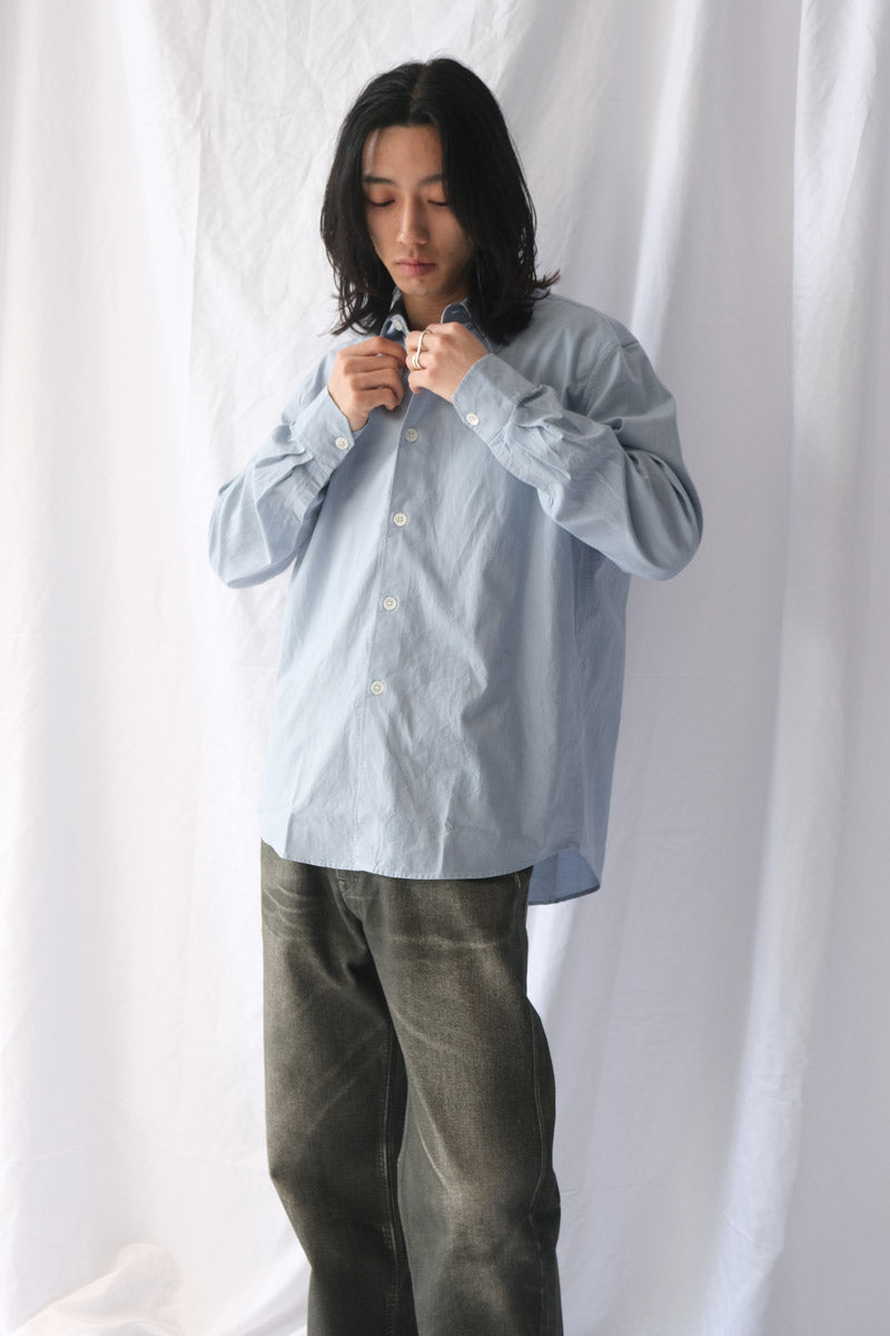 BEYOND SHIRT / 파우더 블루 리퀴드 포플린