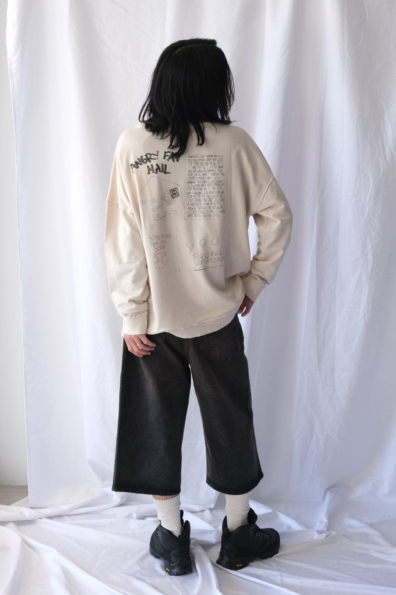 SLACK SWEATSHIRT / ANGRY FAN MAIL PRINT