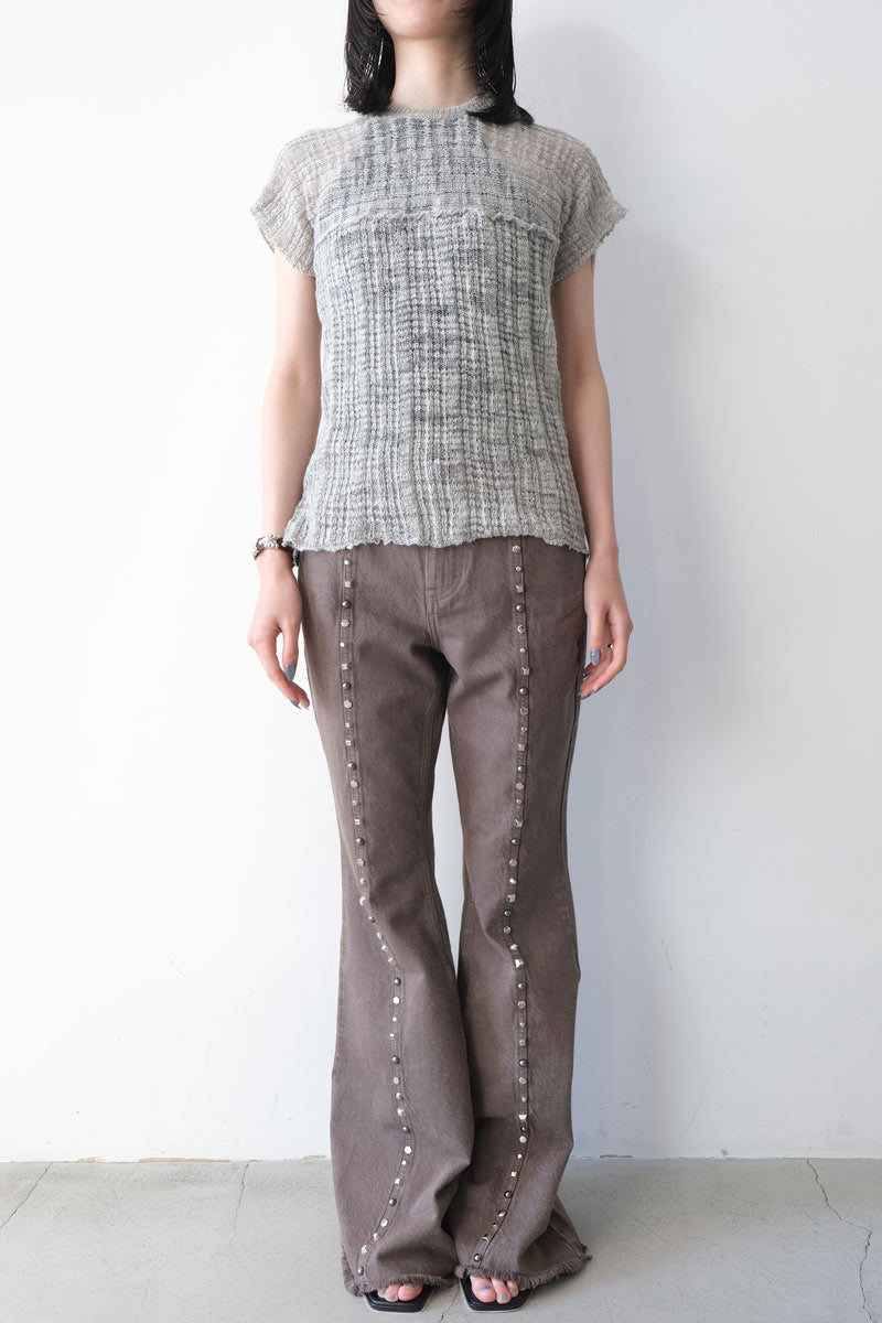 SUNNY TEE / ICE GREY SLUB [20% 할인]